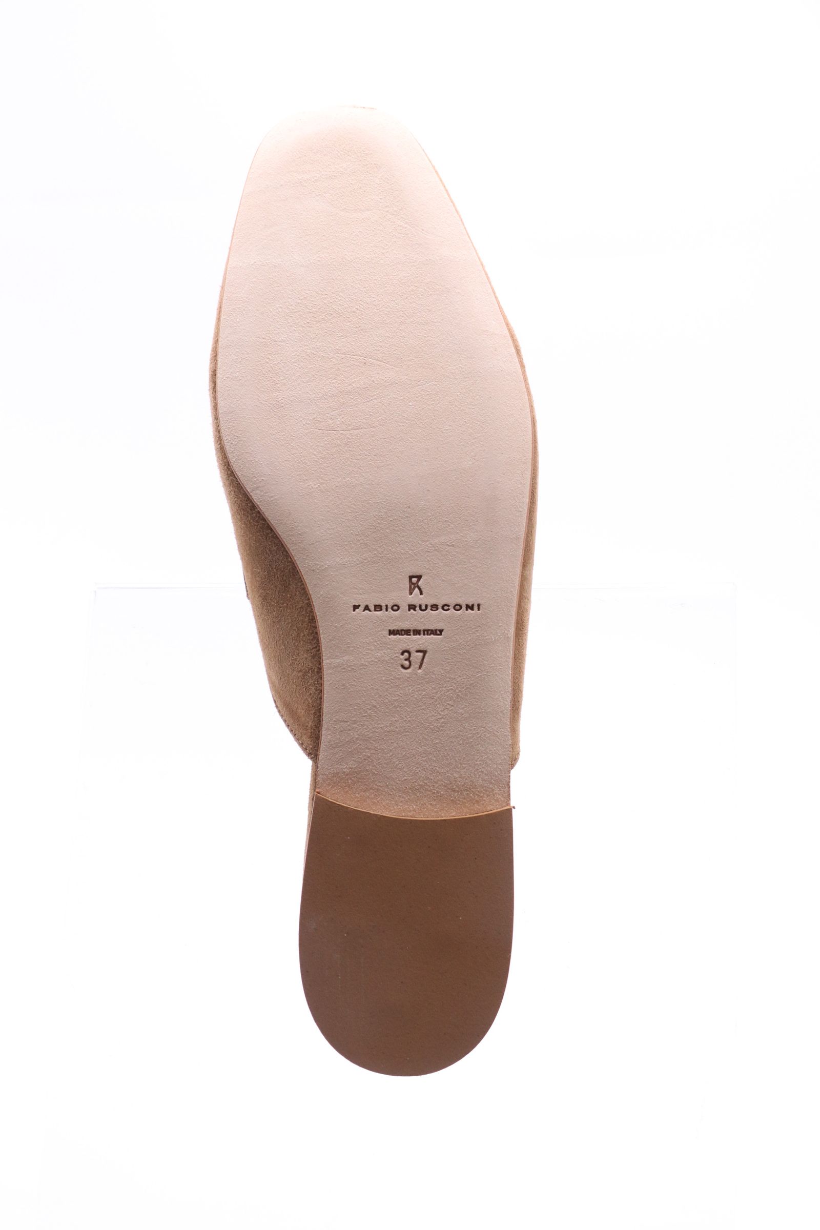 FABIO RUSCONI - FA4200 スエード レザー ビット ローファー ミュール