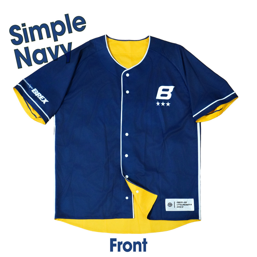 2025-26 BREXリバーシブルベースボールシャツ｜宇都宮ブレックス｜B