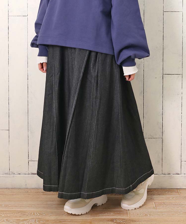 ≪SALE≫デニムタックスカート(インディゴ): ALL｜Bleu Bleuet（ブルー