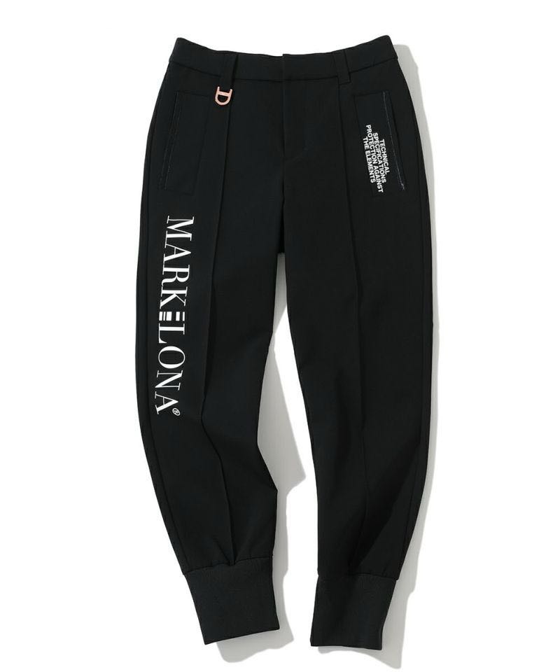 MARK&LONA マークアンドロナ ストレッチパンツ 総柄 ブラック 38