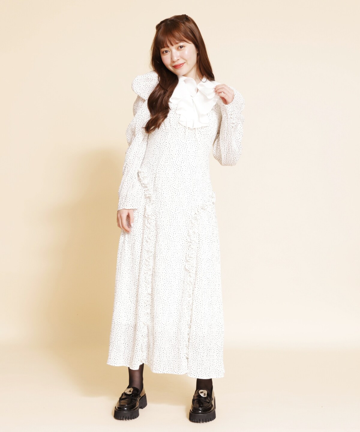 フリルカラードットワンピース(F オフ): REDYAZEL｜公式オンライン