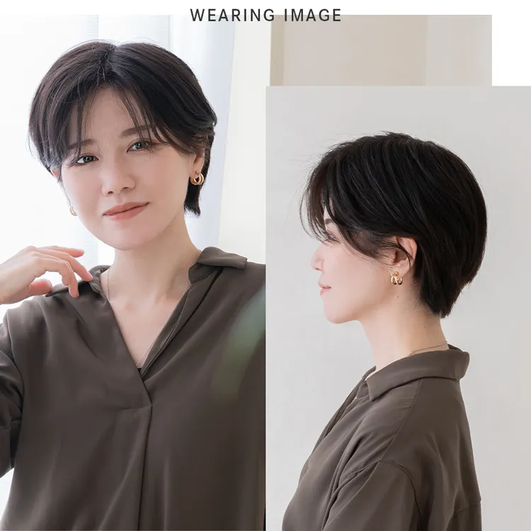 総手植え 最高級レミー人毛100% リアルフィットスキン トップ