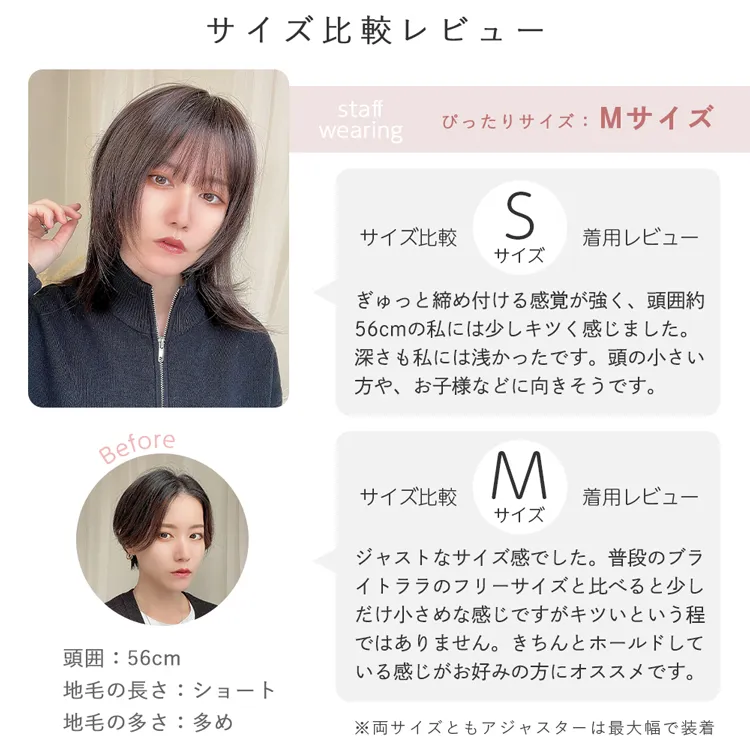 医療用ウィッグ 人毛MIX 人毛50% ルナレイヤー｜ウィッグのことなら