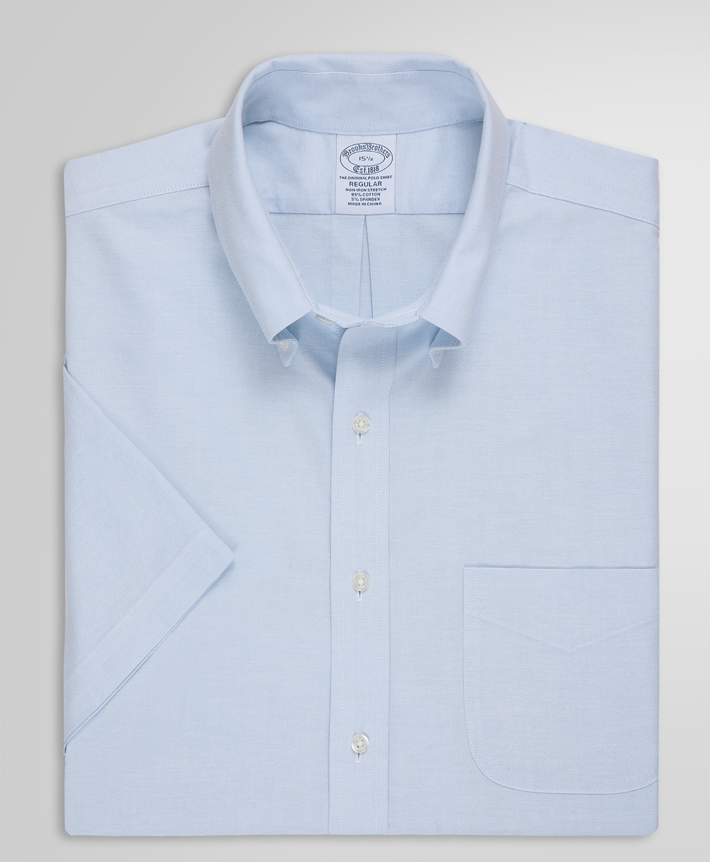 ノンアイロン ストレッチオックスフォード ショートスリーブドレス