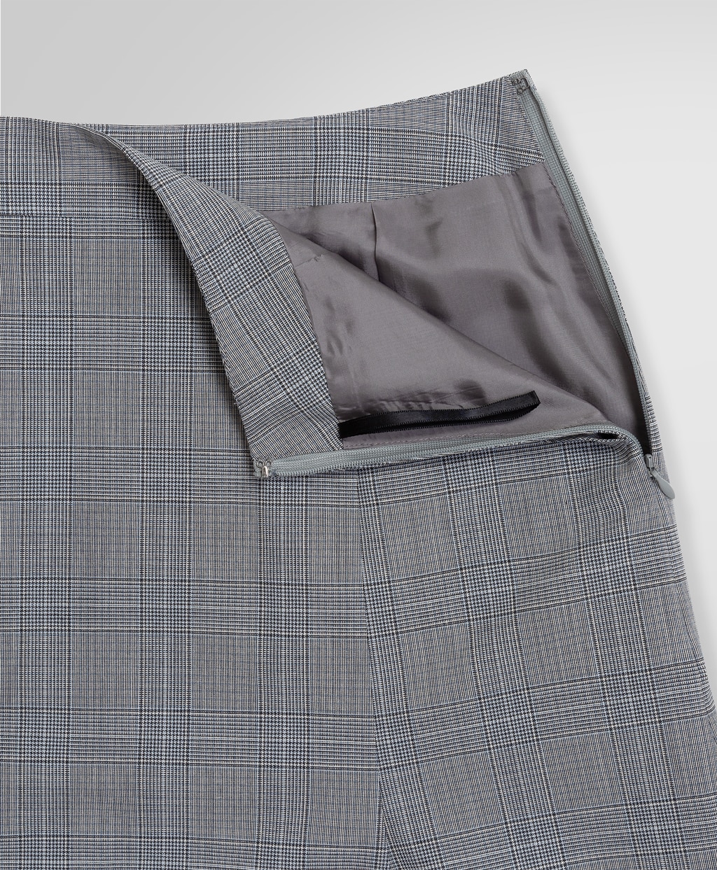 ポリエステル/ウール グレンチェック フレアスカート | Brooks