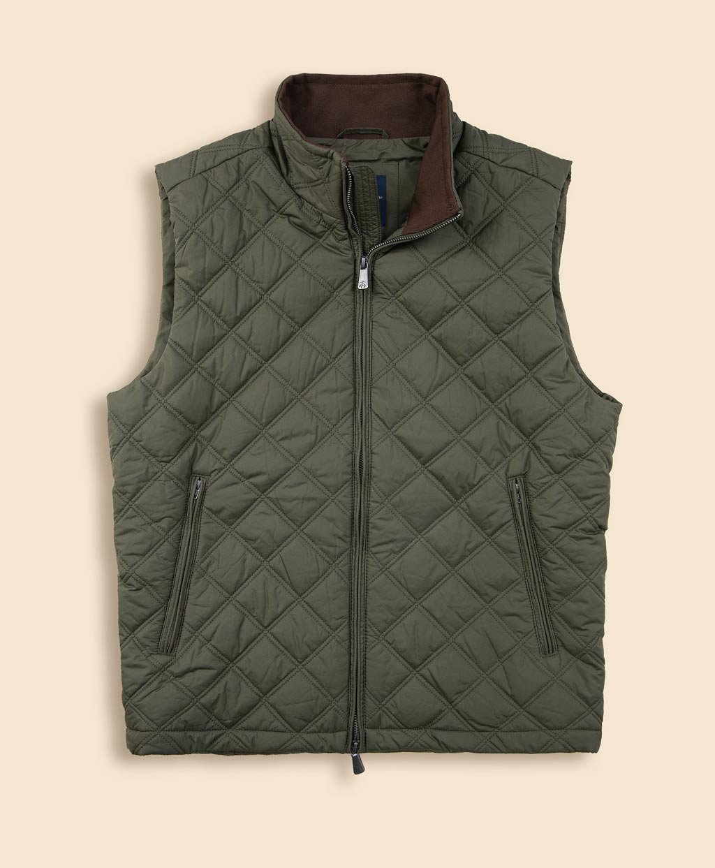 ポリエステル モックネック キルティングベスト | Brooks Brothers