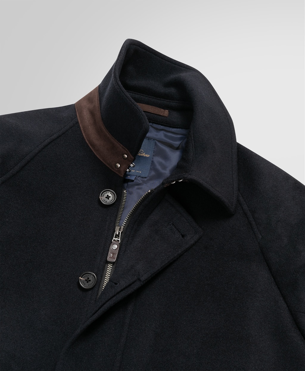 ウール/カシミヤ ラグランスリーブ ウォーキングコート | Brooks