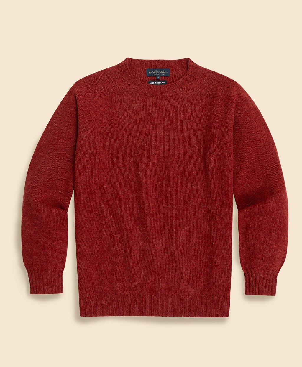シェットランドウール クルーネックセーター Made in UK | Brooks