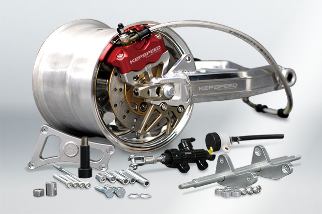 モンキー用8in7.0Jホイール付ワイドスイングアーム+6cm コンプリート