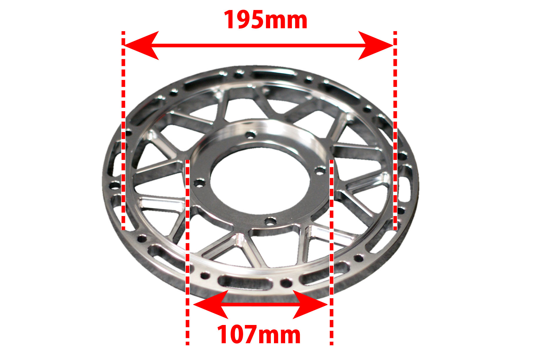 KEPSPEED製 +0.5J ホイールワイド化アタッチメント (16本スポーク