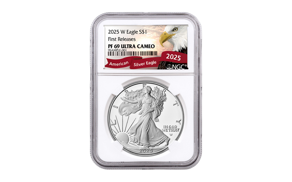 2025(W) $1 1-oz Silver American Eagle Struck at West Point NGC