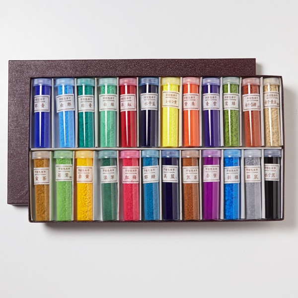 水干絵具 24色セット – 京都の老舗／日本画用絵具・胡粉ネイル 上羽絵