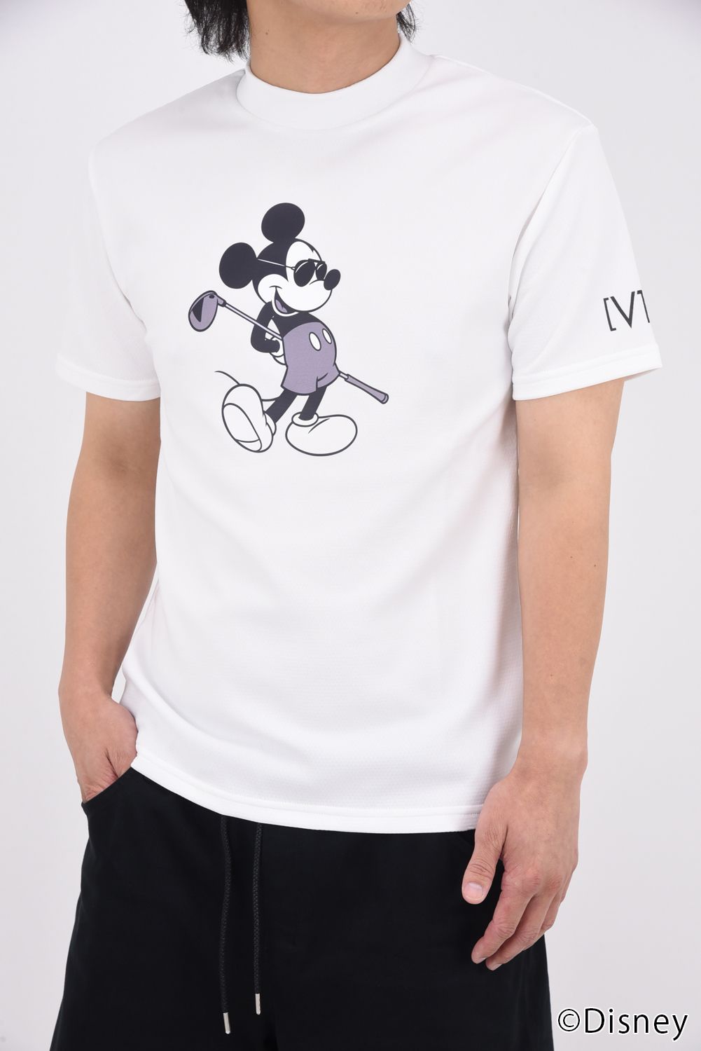 V12 - 【25SS】 SM MOCK / ミッキーマウス モックネックTシャツ