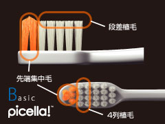 ブラシの特長：B-20M/S｜ルシェロ歯ブラシ