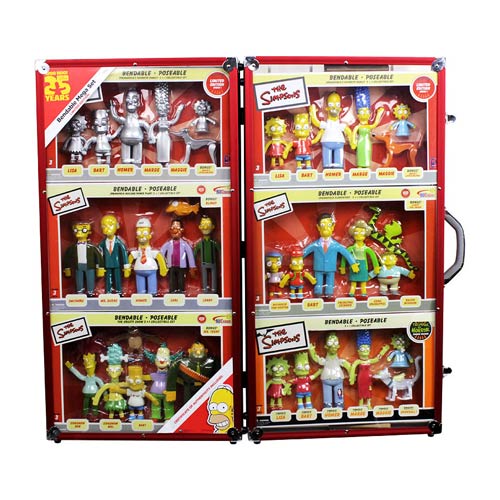 The Simpsons 25th Anniversary Bendable Figures Mega Set - GeekAlerts