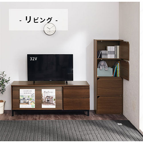 カラーボックス 4段 扉付き 本棚 ラック 扉付き収納 おしゃれ ぼん家具