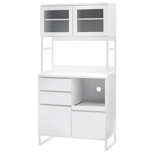 キッチンボード 幅90 120cm ハイタイプ キッチン収納 食器棚 おしゃれ
