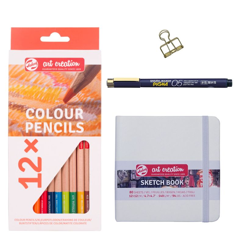 ターレンス アートクリエーションスケッチセット ホワイト 12×12cm