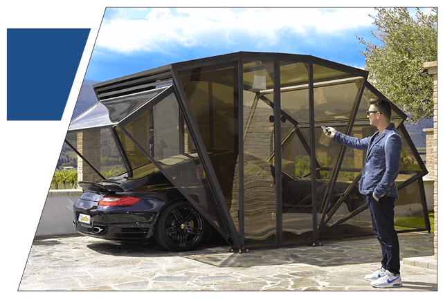 GazeBox - イタリア製のおしゃれでクールなガレージ/カーポート 日本総