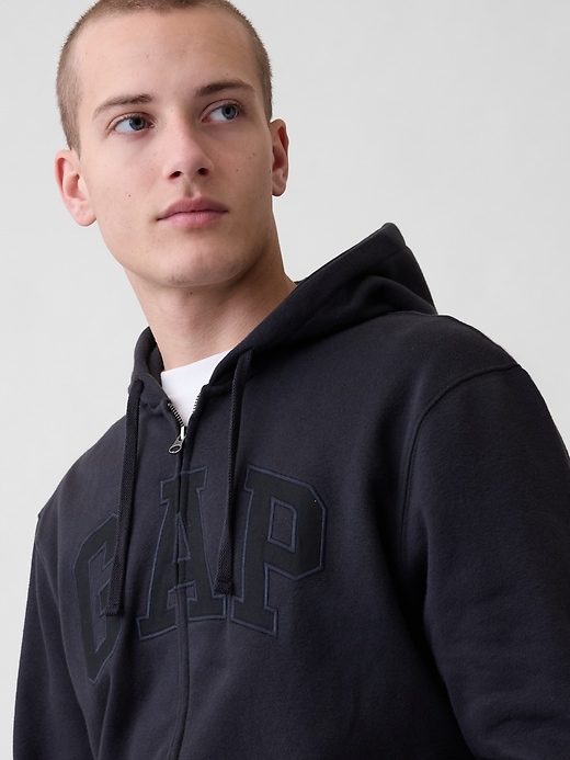 Adult VintageSoft Arch Logo Zip Hoodie | Gap