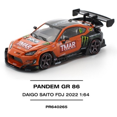 1/64 パンデム GR86 – 斎藤太吾 フォーミュラドリフト ジャパン 2022