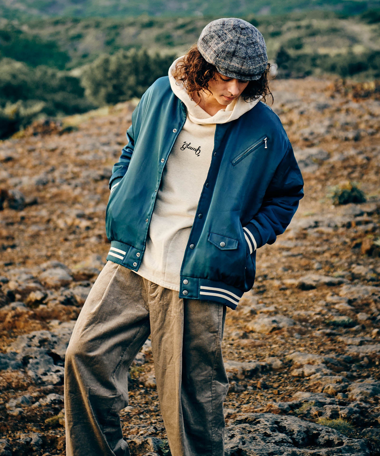 GB0424/JKT22 : Zip Pocket Stadium Jumper / ジップポケット