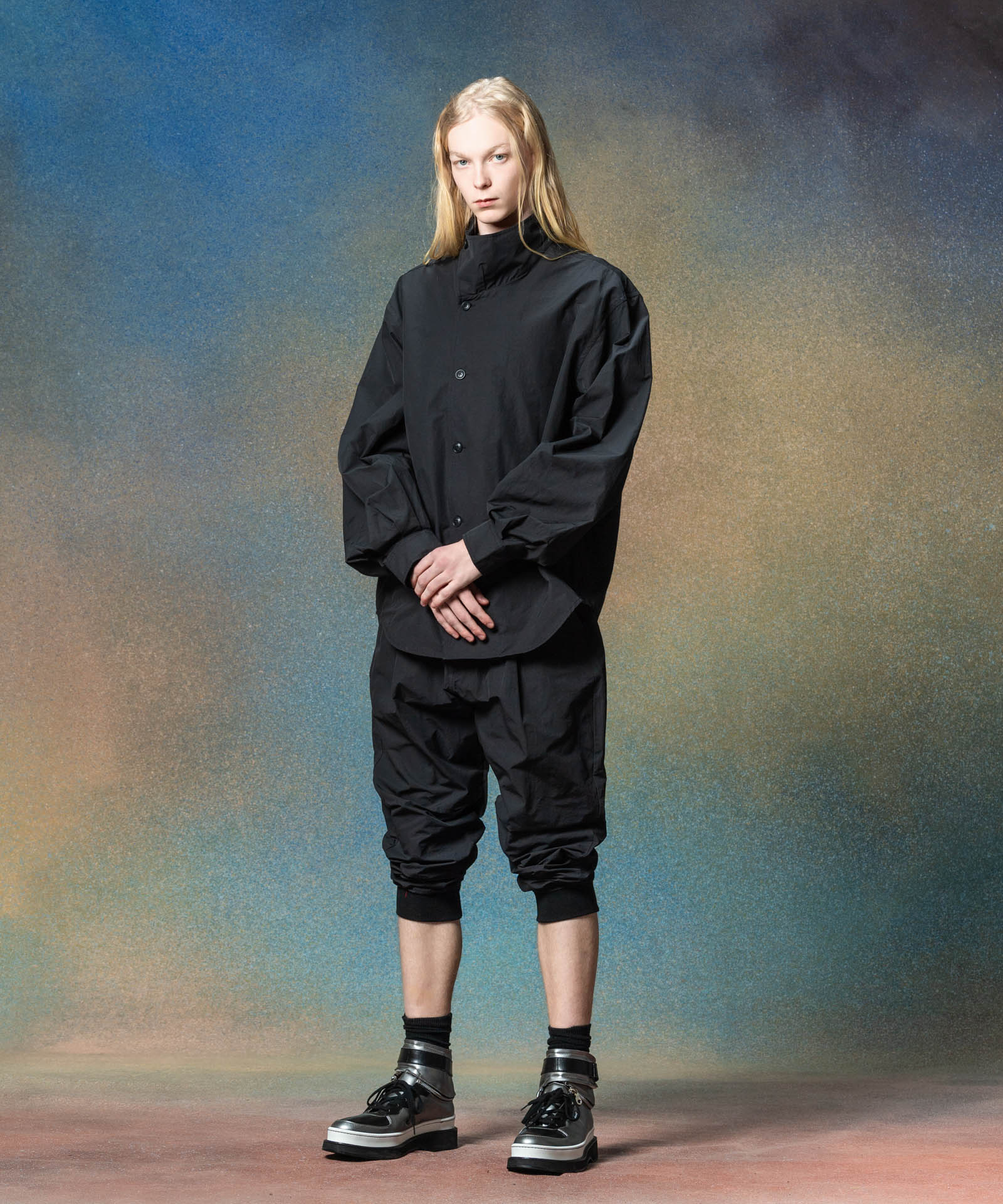 GB0225/P09 : Deformed Tuck Sarrouel Pants / デフォームタック