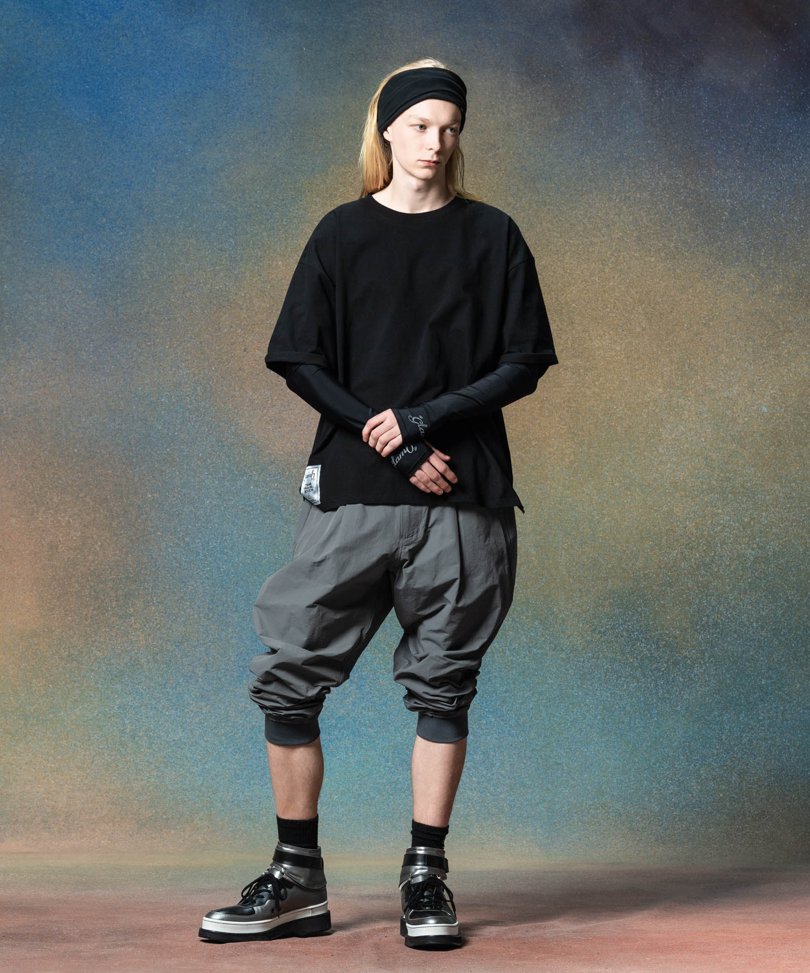 GB0225/P09 : Deformed Tuck Sarrouel Pants / デフォームタック