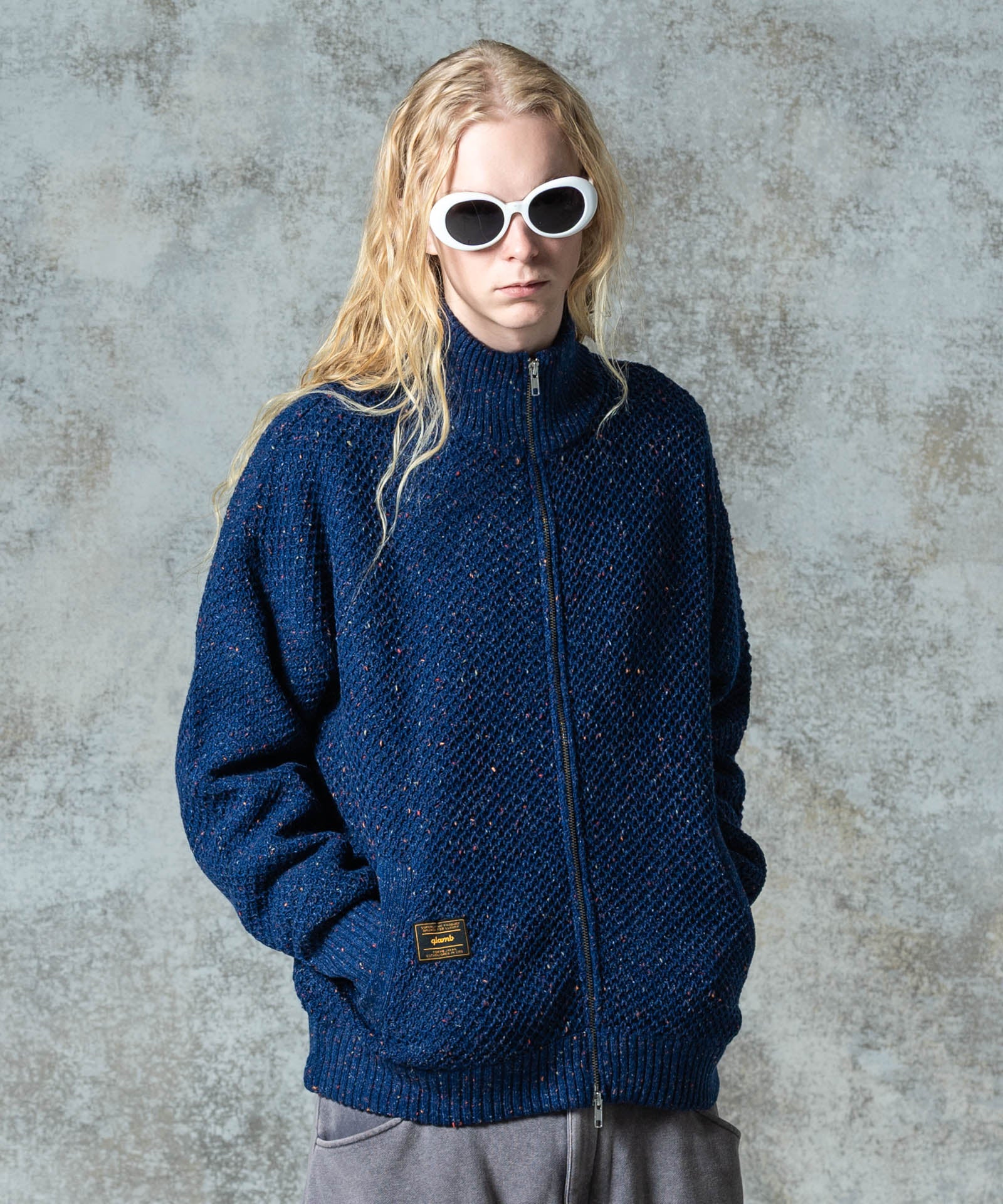 GB0325/KNT14 : Nep Drivers Knit / ネップドライバーズニット | glamb