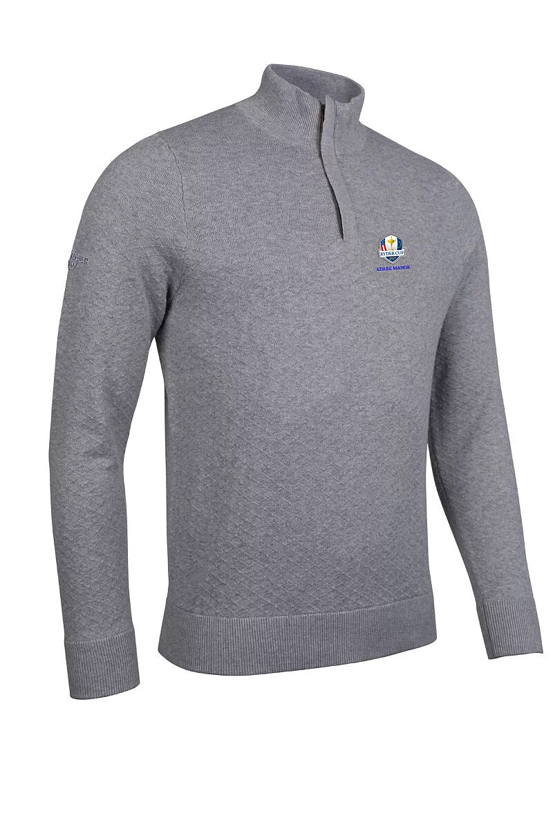 EXETER - Ryder Cup Zip Cotton Golf Jumper