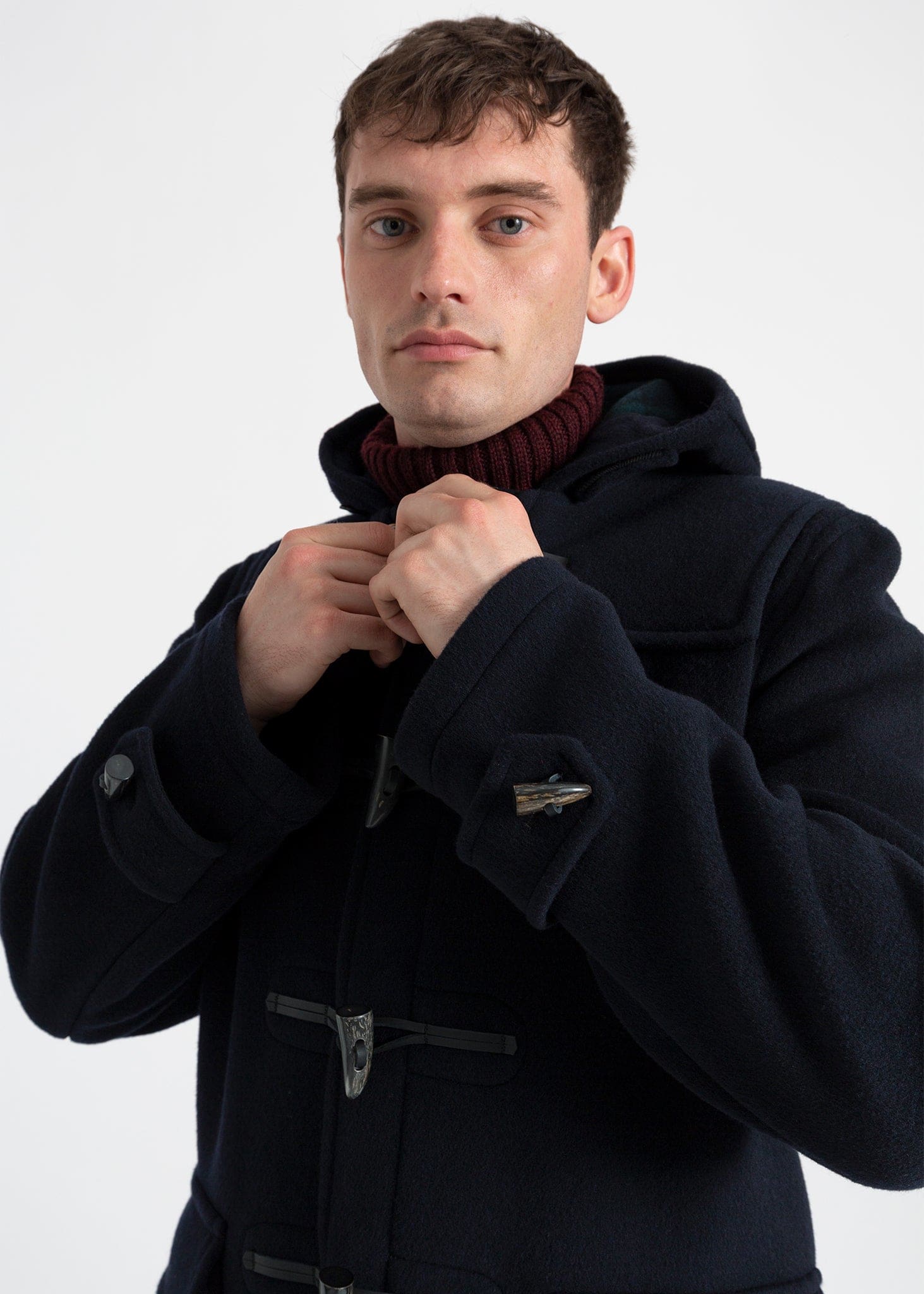 Men's Morris Duffle Coat Navy Black Watch | Gloverall