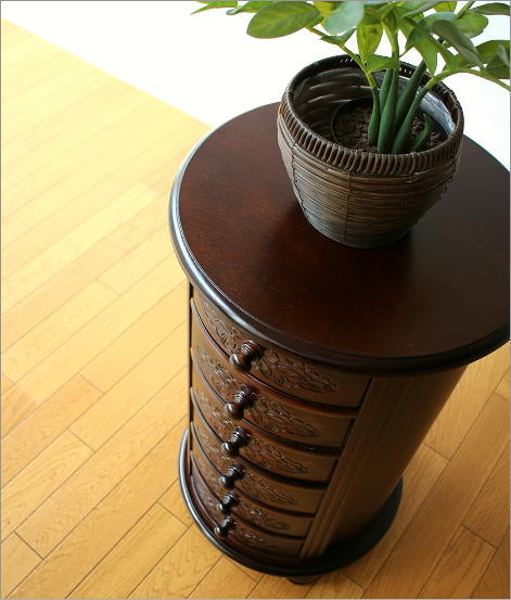 アンティーク 家具 チェスト タンス 収納 小物入れ 花台 FAX台 電話台