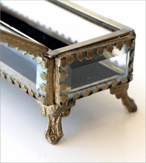 アクセサリーケース ガラス製 ふた付き ジュエリーボックス おしゃれ