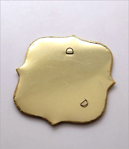 鏡 壁掛けミラー 真鍮 アンティーク レトロ ゴールド ウォールミラー