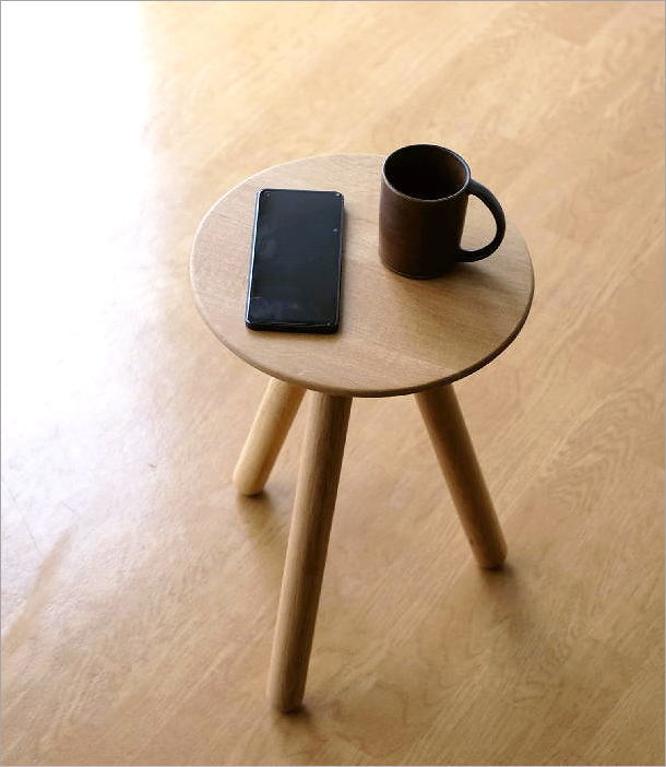 スツール 木製 天然木 ウッドスツール おしゃれ オーク 無垢材 ウッド