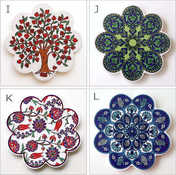 鍋敷き おしゃれ かわいい トリベット タイル 花瓶敷き 鉢置き台