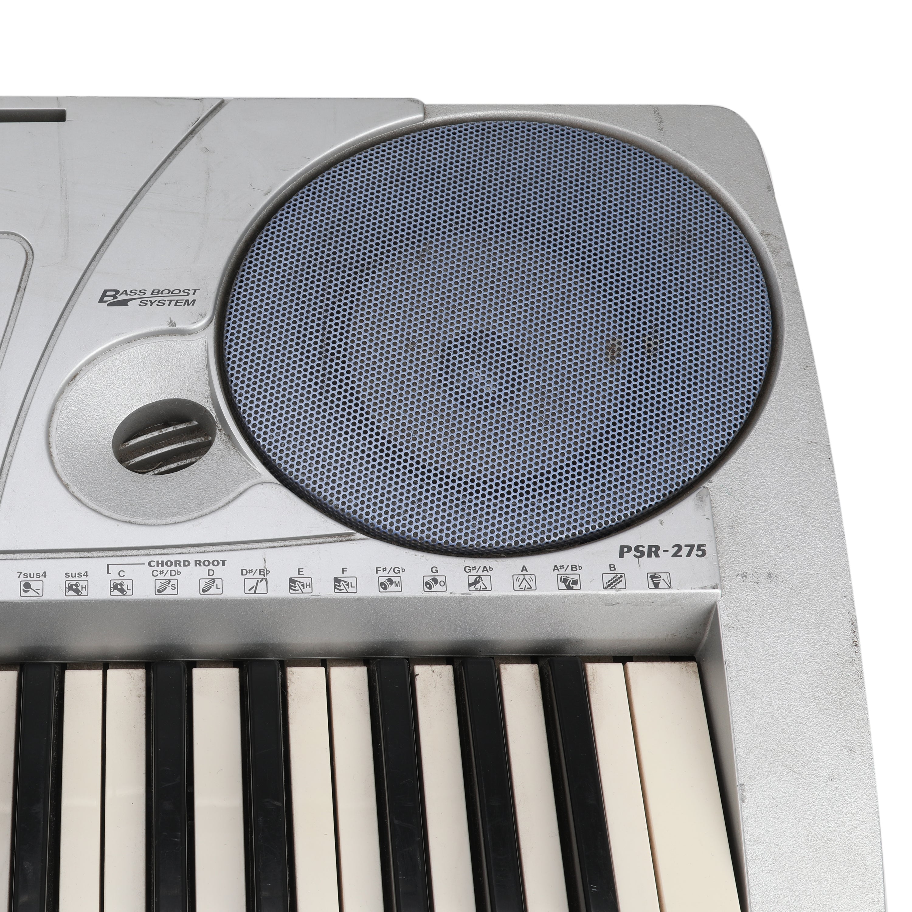 Silver Yamaha Keyboard w/ Blue Speakers - Gil & Roy Props