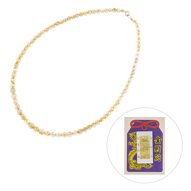 GSTV 【TBSラジオ】K18YG ルチルクォーツ ネックレス QU 約100.00ct