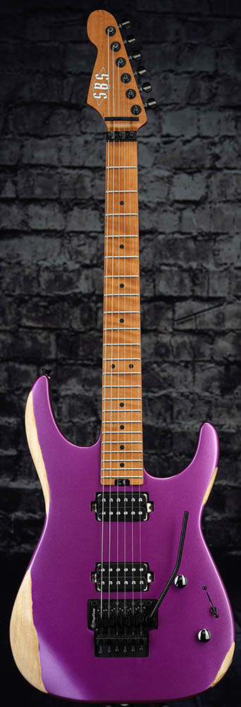 SBS VS260 Jumbo Frets Relic Alder Body Flamed Neck Metallic