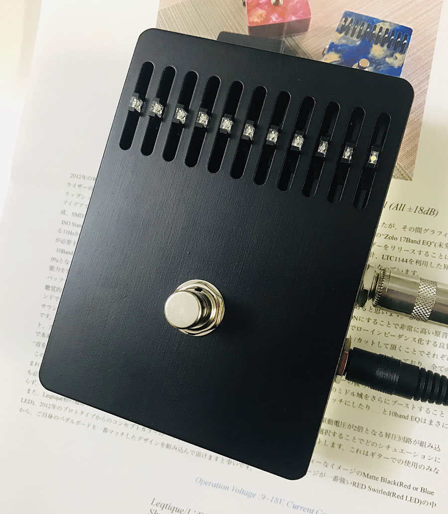 Leqtique10Band EQ MatteBlack /Red LED グラフィックイコライザー