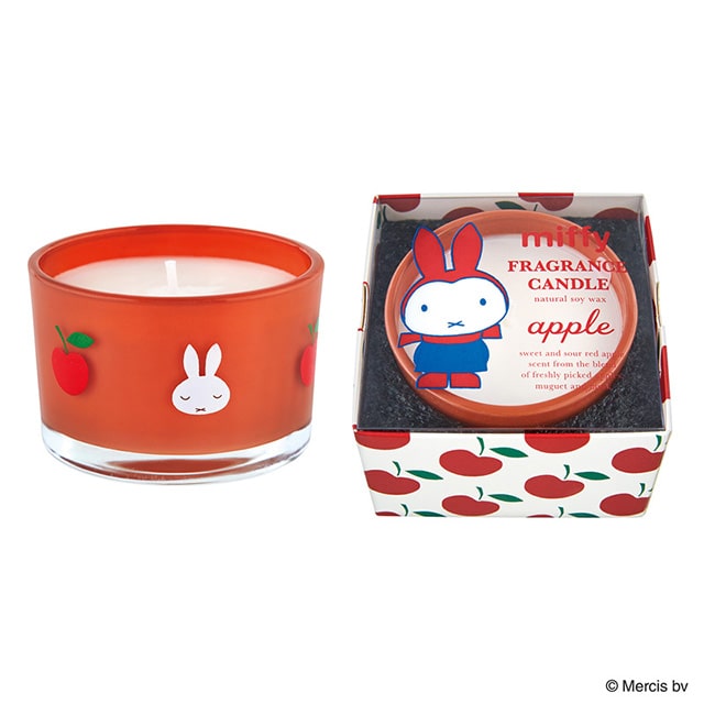 miffy ミッフィー フレグランスキャンドル りんごの香り 約15時間