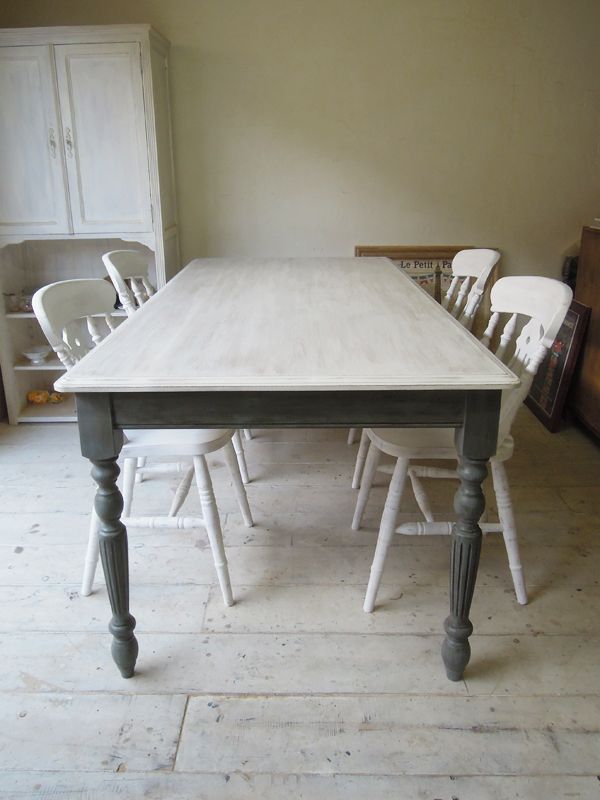 アンティーク風オーク材ダイニングテーブルW1800@大阪東京