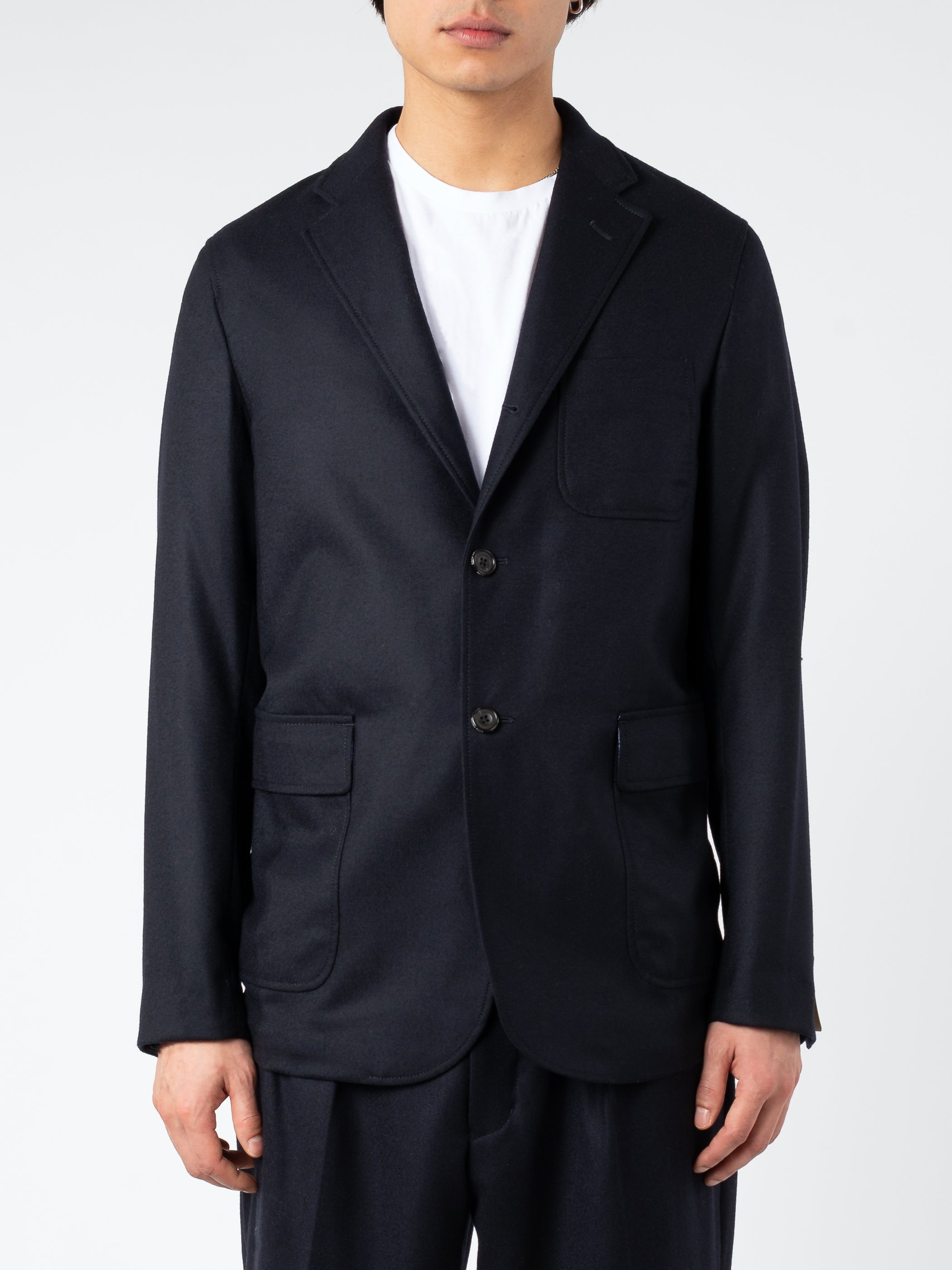 BEAMS PLUS - 3B Flannel Jacket in Navy – gravitypope