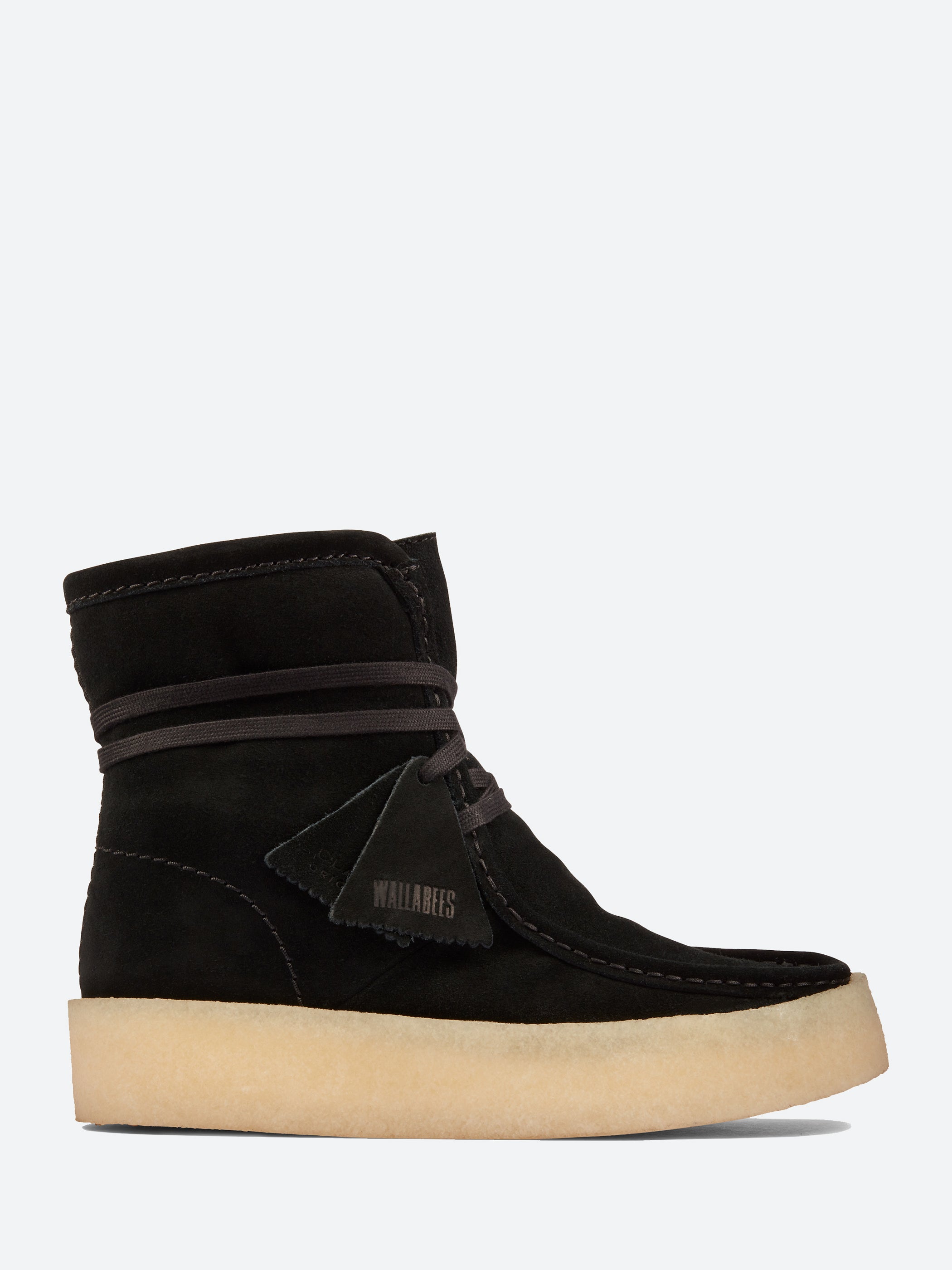 Clarks Originals - Wallabee Cup Hi in Black Suede – gravitypope