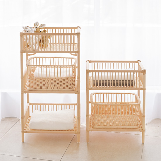 籐のランドリー バスケットのみ