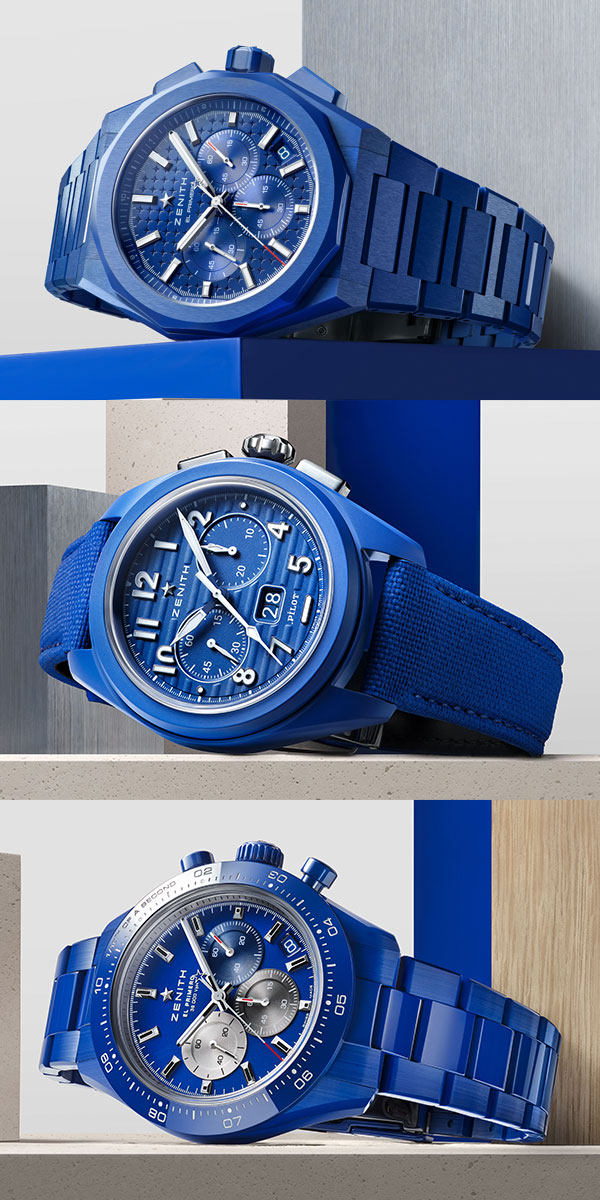 ゼニス(ZENITH) 2025新作 160周年を記念したブルーセラミック製クロノ