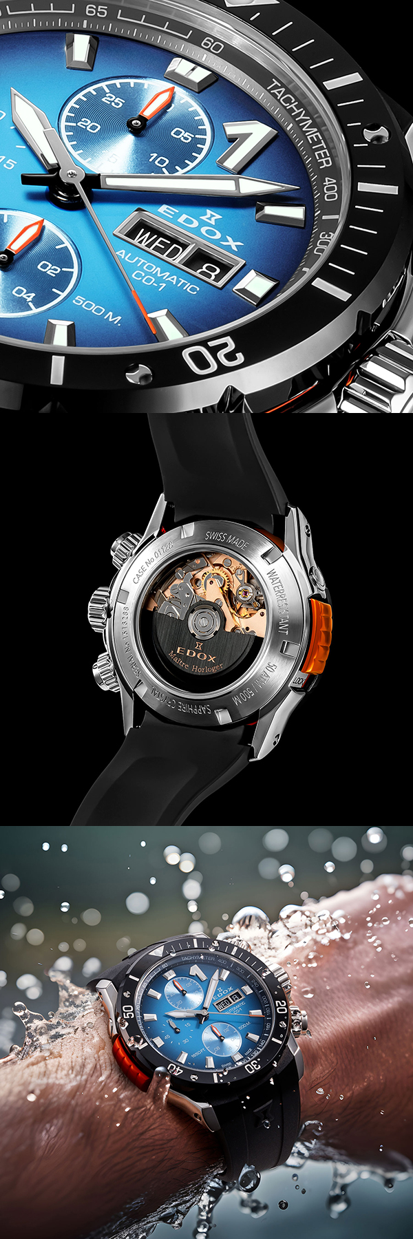 エドックス(EDOX) 2024新作 ブランド初のベゼルロック機能を備える