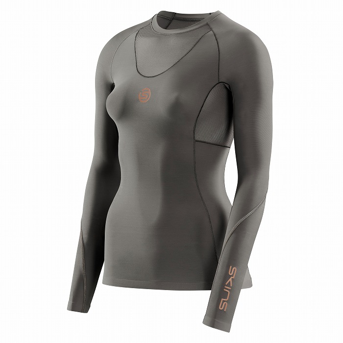 SKINS（スキンズ）SERIES-5 ウィメンズ トップスロングスリーブ グレー