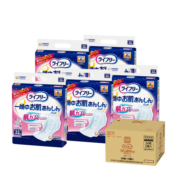 ライフリー 一晩中お肌あんしん尿とりパッド 6回｜ユニ・チャーム
