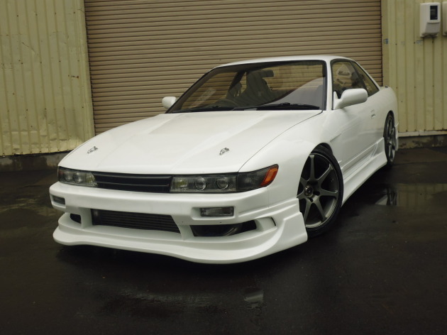 シルビア PS13 S14タービン ステンマニ 前置IC ワイドフェンダー 入庫